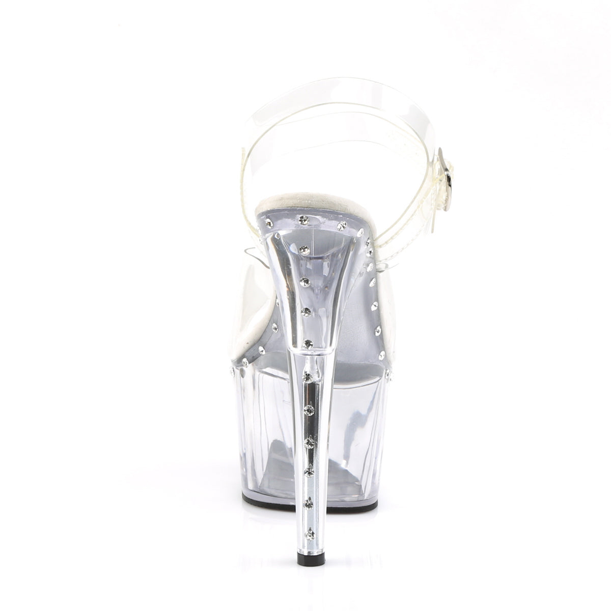 ADORE-708LS Pleaser Clear 7 Inch Pole Dancer Platform Shoes