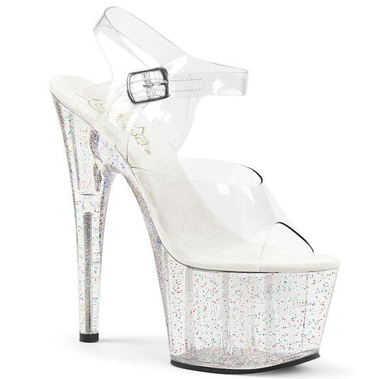 ADORE-708MG Pleaser Clear 7 Inch Lap Dance Platform Shoes