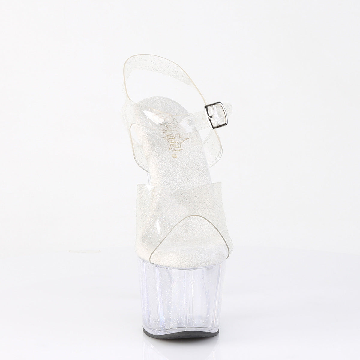 ADORE-708MMG Pleaser Clear 7 Inch Pole Dancer Platform Shoes