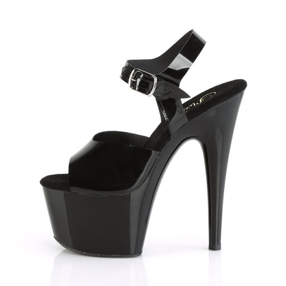 ADORE-708N Pleaser Black 7 Inch Dancers Platform Shoes
