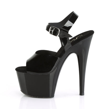 ADORE-708N Pleaser Black 7 Inch Dancers Platform Shoes
