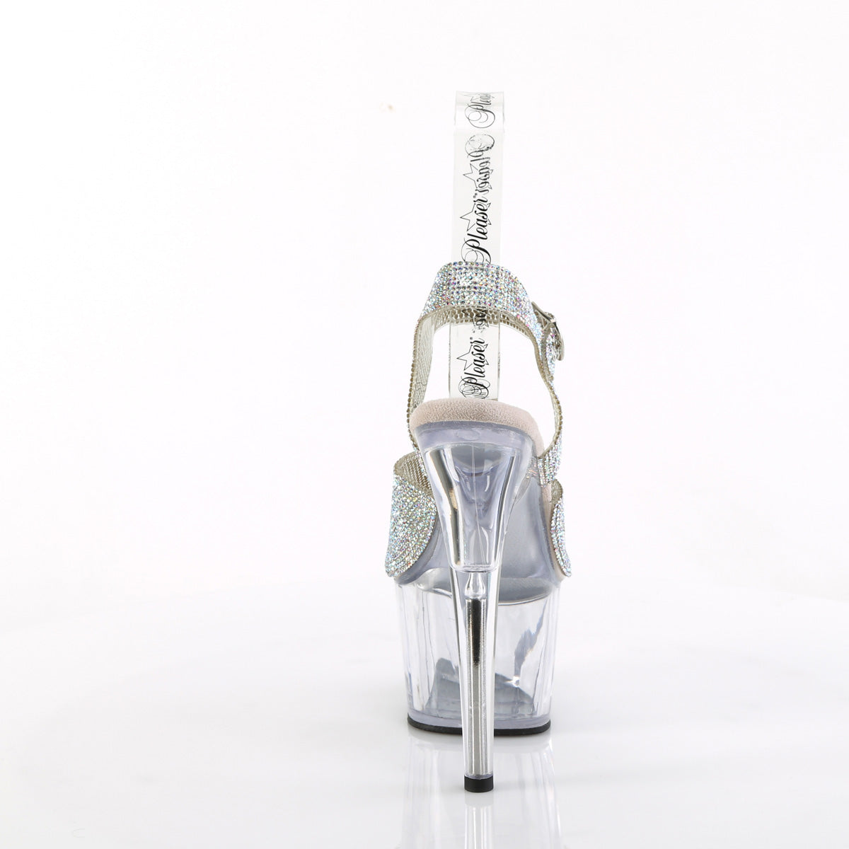 ADORE-708N-RS Pleaser Silver 7 Inch Pole Dancer Platform Shoes