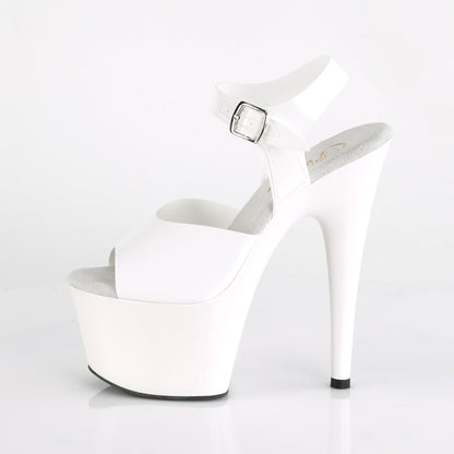 ADORE-708N Pleaser White 7 Inch Exotic Platform Shoes