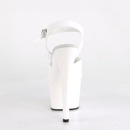 ADORE-708N Pleaser White 7 Inch Exotic Platform Shoes