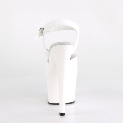 ADORE-708N Pleaser White 7 Inch Exotic Platform Shoes