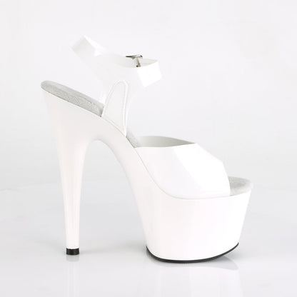ADORE-708N Pleaser White 7 Inch Exotic Platform Shoes