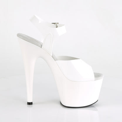 ADORE-708N Pleaser White 7 Inch Exotic Platform Shoes