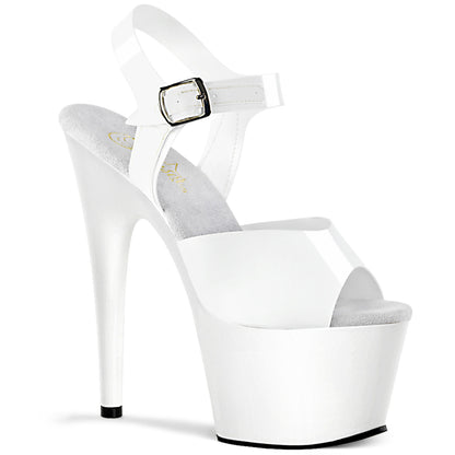ADORE-708N Pleaser White 7 Inch Exotic Platform Shoes