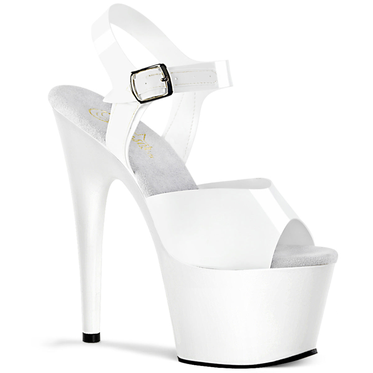 ADORE-708N Pleaser White 7 Inch Exotic Platform Shoes