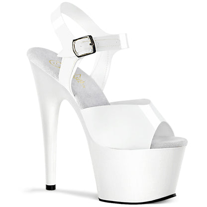 ADORE-708N Pleaser White 7 Inch Exotic Platform Shoes