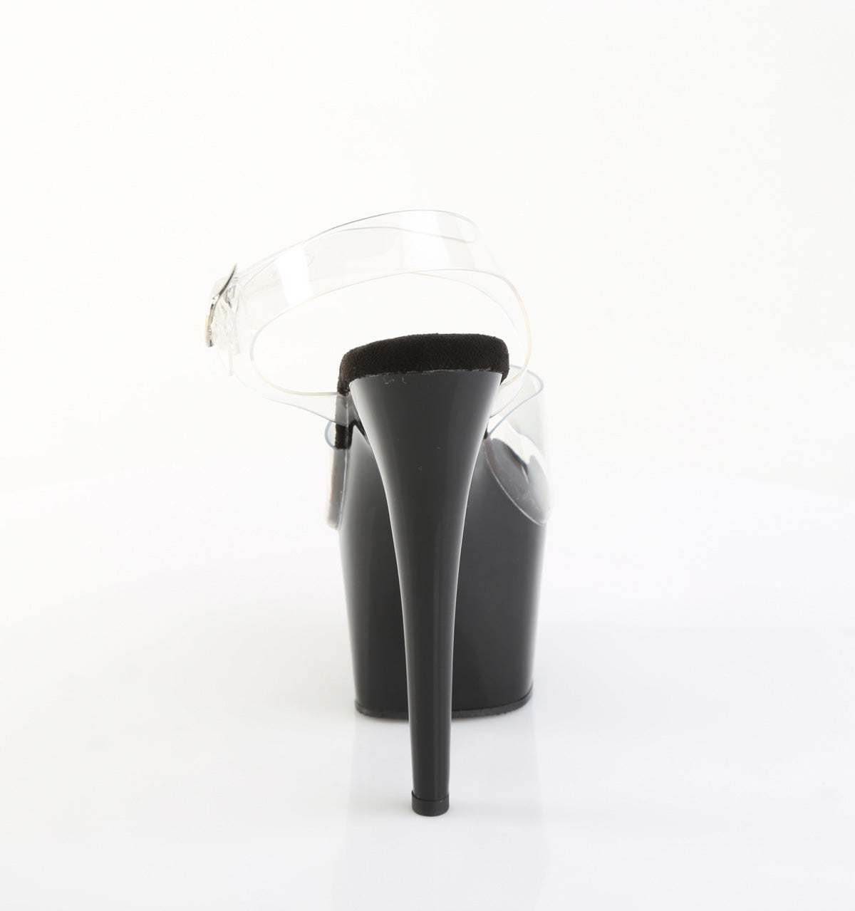 ADORE-708PREM Pleaser Clear/Black Sexy Platform Shoes (Pole Dancing Heels)