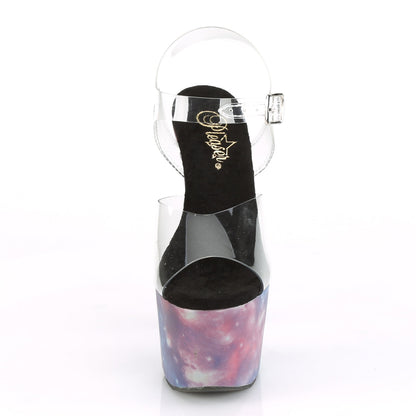 ADORE-708REFL Pleaser Purple 7 Inch Pole Dancer Platform Shoes