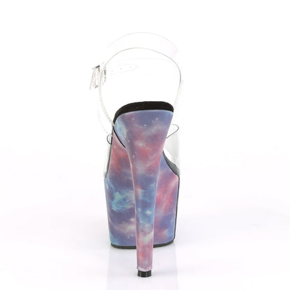 ADORE-708REFL Pleaser Purple 7 Inch Pole Dancer Platform Shoes