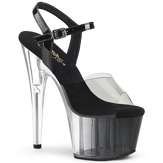 ADORE-708T-1 Pleaser Smoke Ombre 7 Inch Strippers Platform Shoes