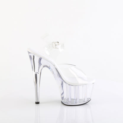 Pleaser ADORE-708VL Clear Platform Sandals - 7 Inch Heels