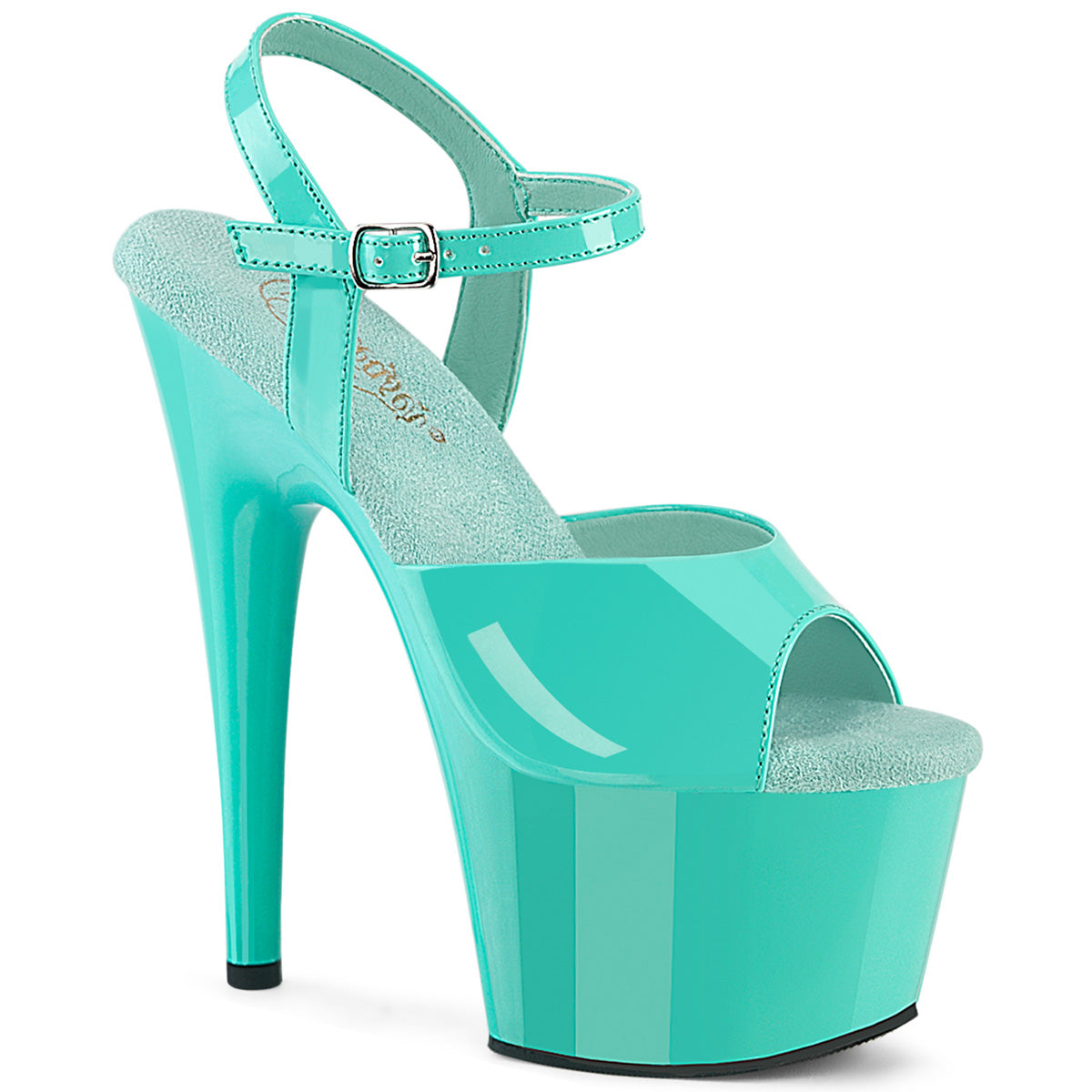 Pleaser ADORE-709 Aqua Platform Sandals - 7 Inch Heels