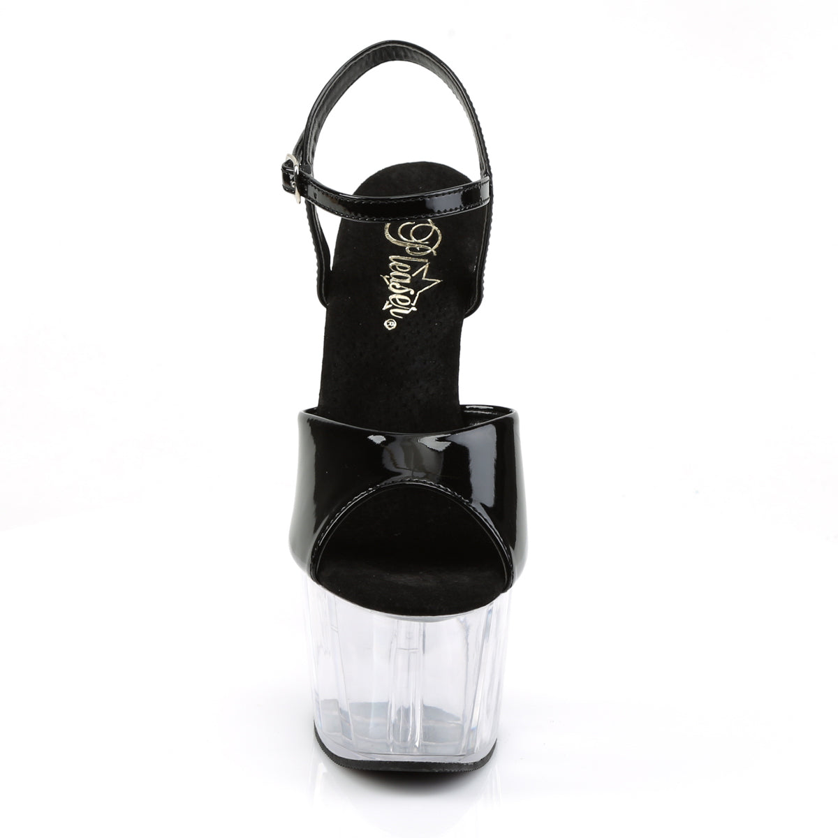 ADORE-709 Pleaser Black 7 Inch Exotic Dancer Platform Shoes