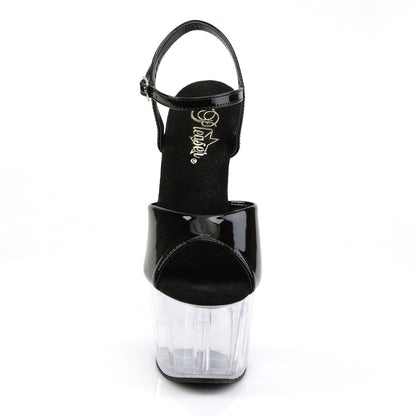 ADORE-709 Pleaser Black 7 Inch Exotic Dancer Platform Shoes