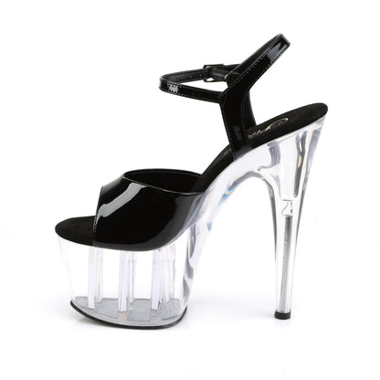 ADORE-709 Pleaser Black 7 Inch Exotic Dancer Platform Shoes