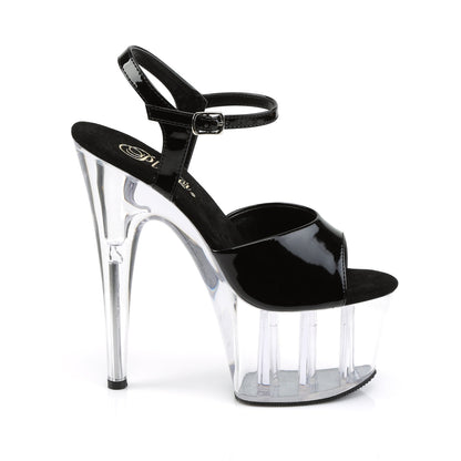 ADORE-709 Pleaser Black 7 Inch Exotic Dancer Platform Shoes