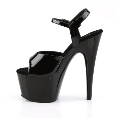 ADORE-709 Pleaser Black 7 Inch Stripper Platform Shoes