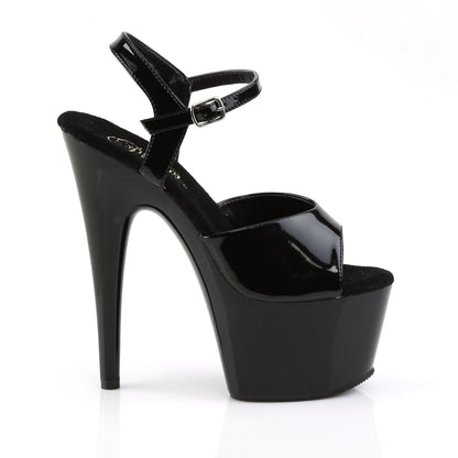 ADORE-709 Pleaser Black 7 Inch Stripper Platform Shoes