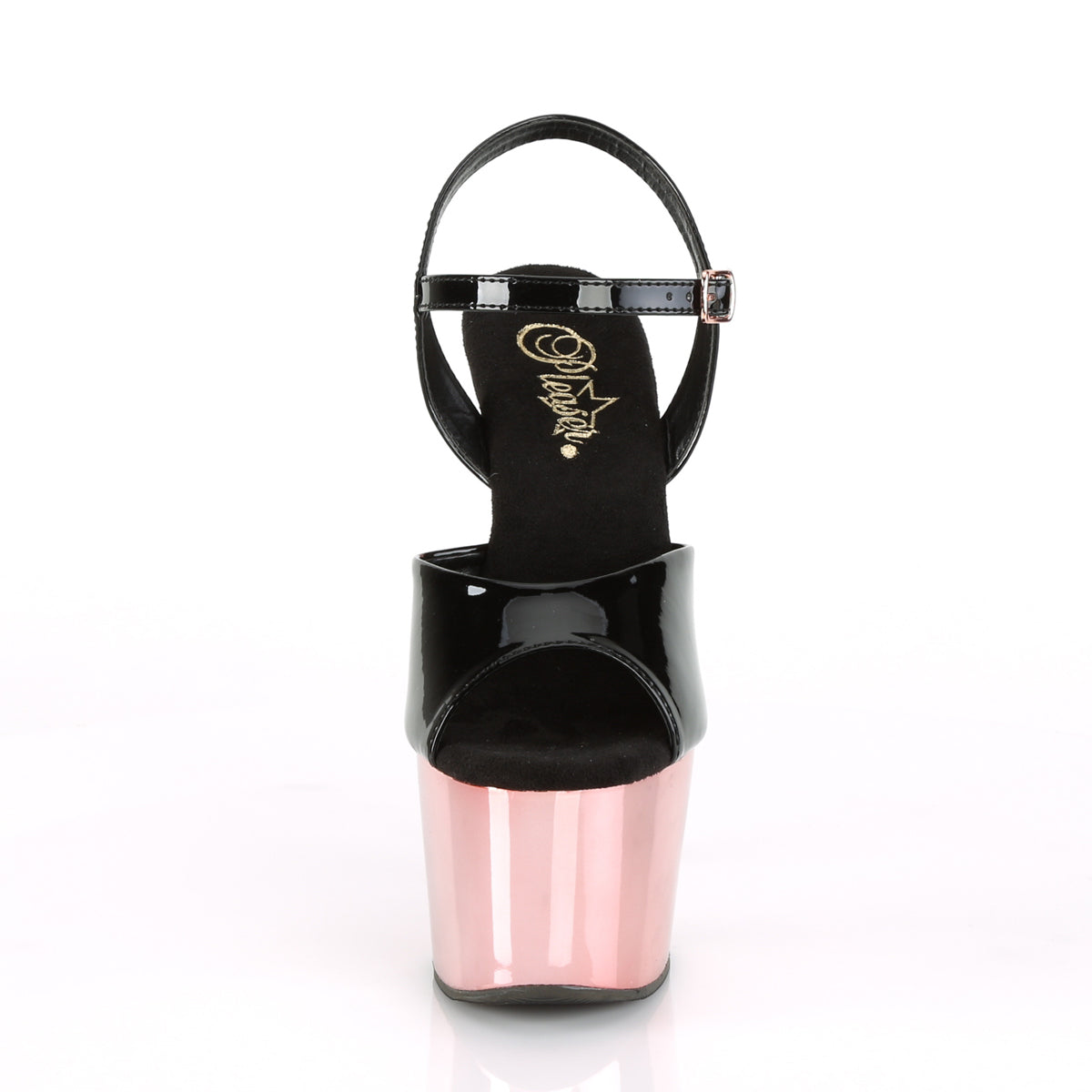 ADORE-709 Pleaser Black Rose 7 Inch Lap Dance Platform Shoes