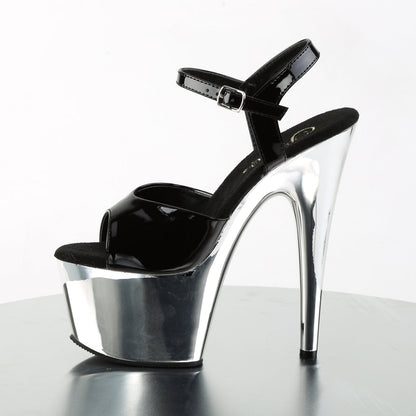 ADORE-709 7 Inch Chrome Pole Dancer Shoes