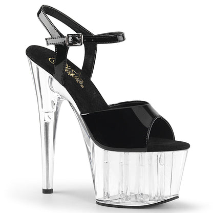 ADORE-709 Pleaser Black 7 Inch Exotic Dancer Platform Shoes