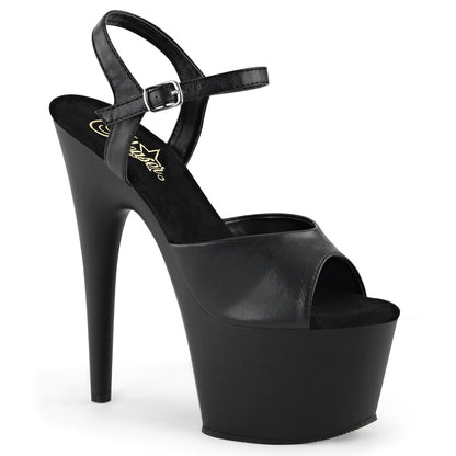 ADORE-709 Pleaser Black 7 Inch Strippers Platform Shoes