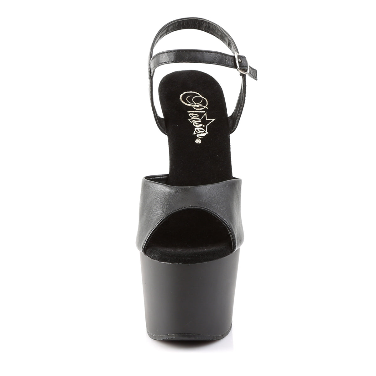 ADORE-709 Pleaser Black 7 Inch Strippers Platform Shoes