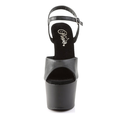 ADORE-709 Pleaser Black 7 Inch Strippers Platform Shoes