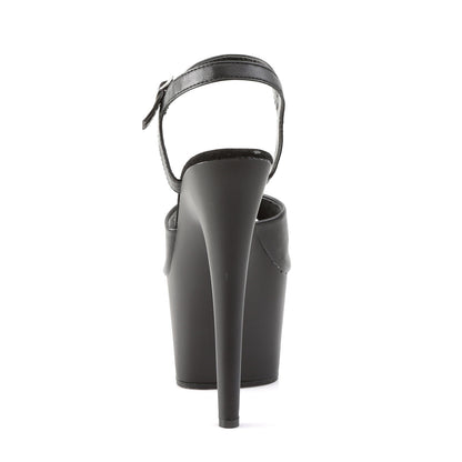 ADORE-709 Pleaser Black 7 Inch Strippers Platform Shoes