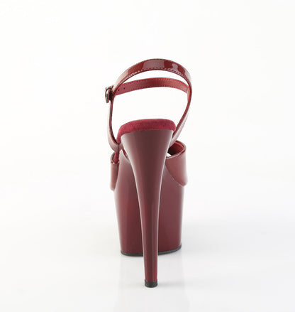 ADORE-709 Pleaser Burgundy 7 Inch Pole Dance Platform Shoes