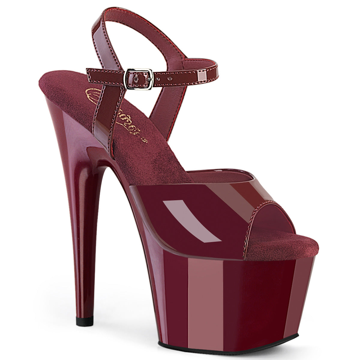 ADORE-709 Pleaser Burgundy 7 Inch Pole Dance Platform Shoes