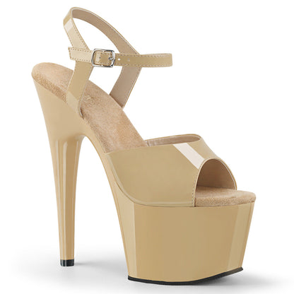 ADORE-709 Pleaser Cream 7 Inch Strippers Platform Shoes