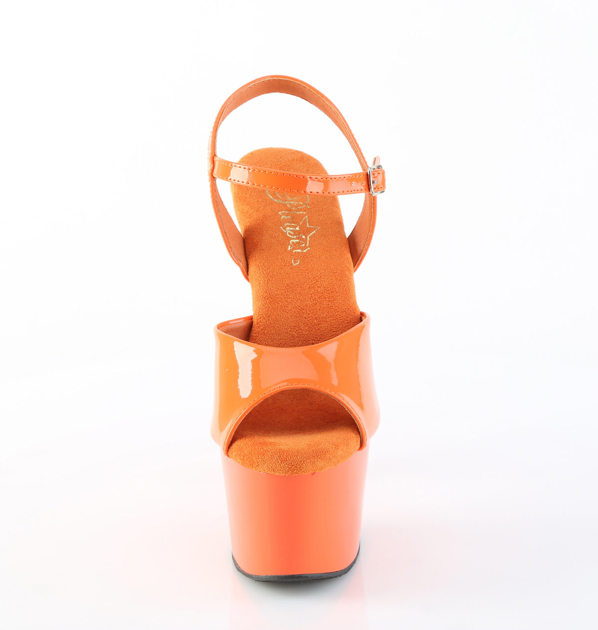 Pleaser ADORE-709 Orange Platform Sandals - 7 Inch Heels