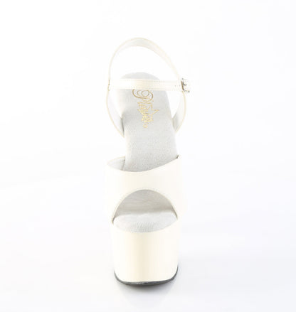 ADORE-709 Pleaser Off White 7 Inch Exotic Pole Dancing Heels