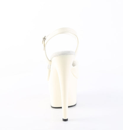 ADORE-709 Pleaser Off White 7 Inch Exotic Pole Dancing Heels