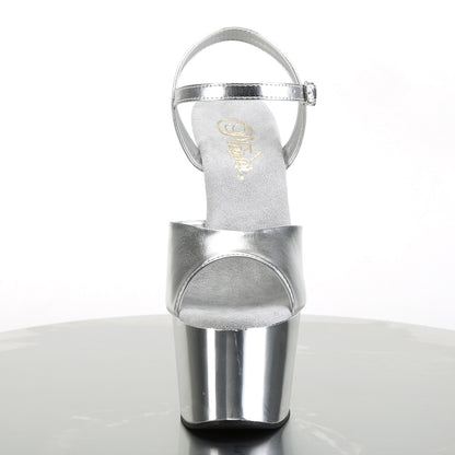 ADORE-709 Pleaser Silver 7 Inch Hot Pole Dancing Heels