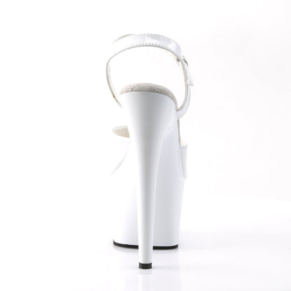 ADORE-709 Pleaser White 7 Inch Exotic Pole Dancing Heels