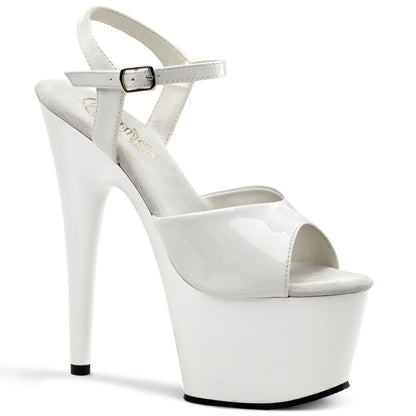 ADORE-709 Pleaser White 7 Inch Exotic Pole Dancing Heels