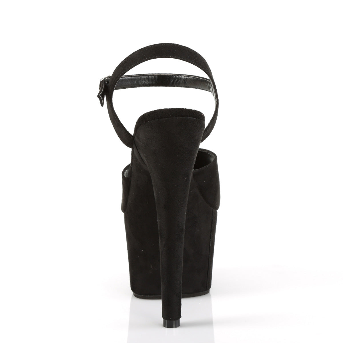 ADORE-709FS Pleaser Black 7 Inch Exotic Pole Dancing Heels