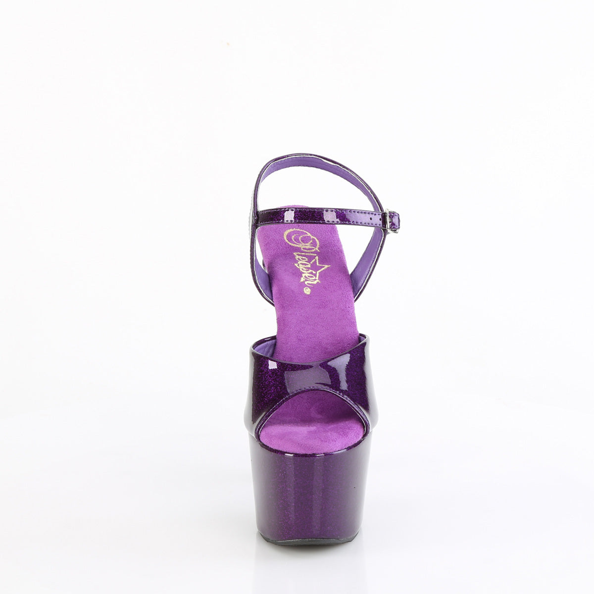 ADORE-709GP Pleaser Purple Glitter 7 Inch Hot Pole Dancing Heels