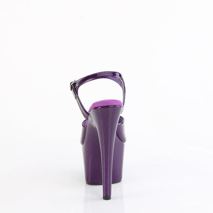 ADORE-709GP Pleaser Purple Glitter Pole Dancing 7 Inch Heels