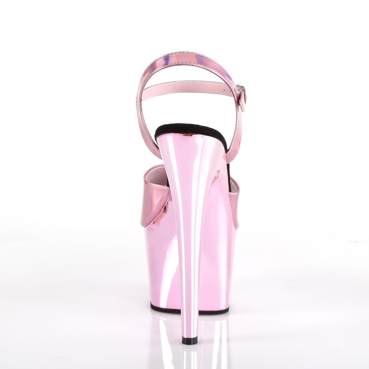 ADORE-709HGCH Pleaser Baby Pink Holo 7 Inch Fetish Pole Dancing Heels