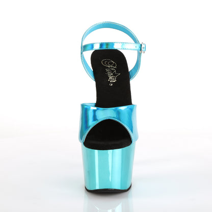 ADORE-709HGCH Pleaser Turquoise 7 Inch Exotic Pole Dancing Heels