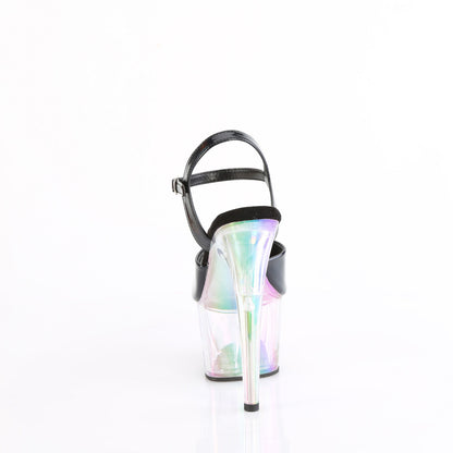 ADORE-709HT Pleaser Black 7 Inch Hot Pole Dancing Heels