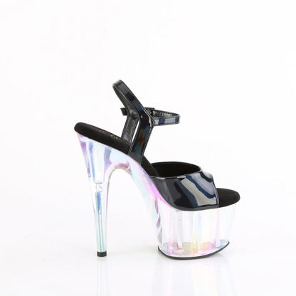 ADORE-709HT Pleaser Black 7 Inch Hot Pole Dancing Heels