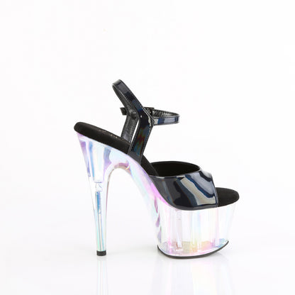 ADORE-709HT Pleaser Black 7 Inch Hot Pole Dancing Heels